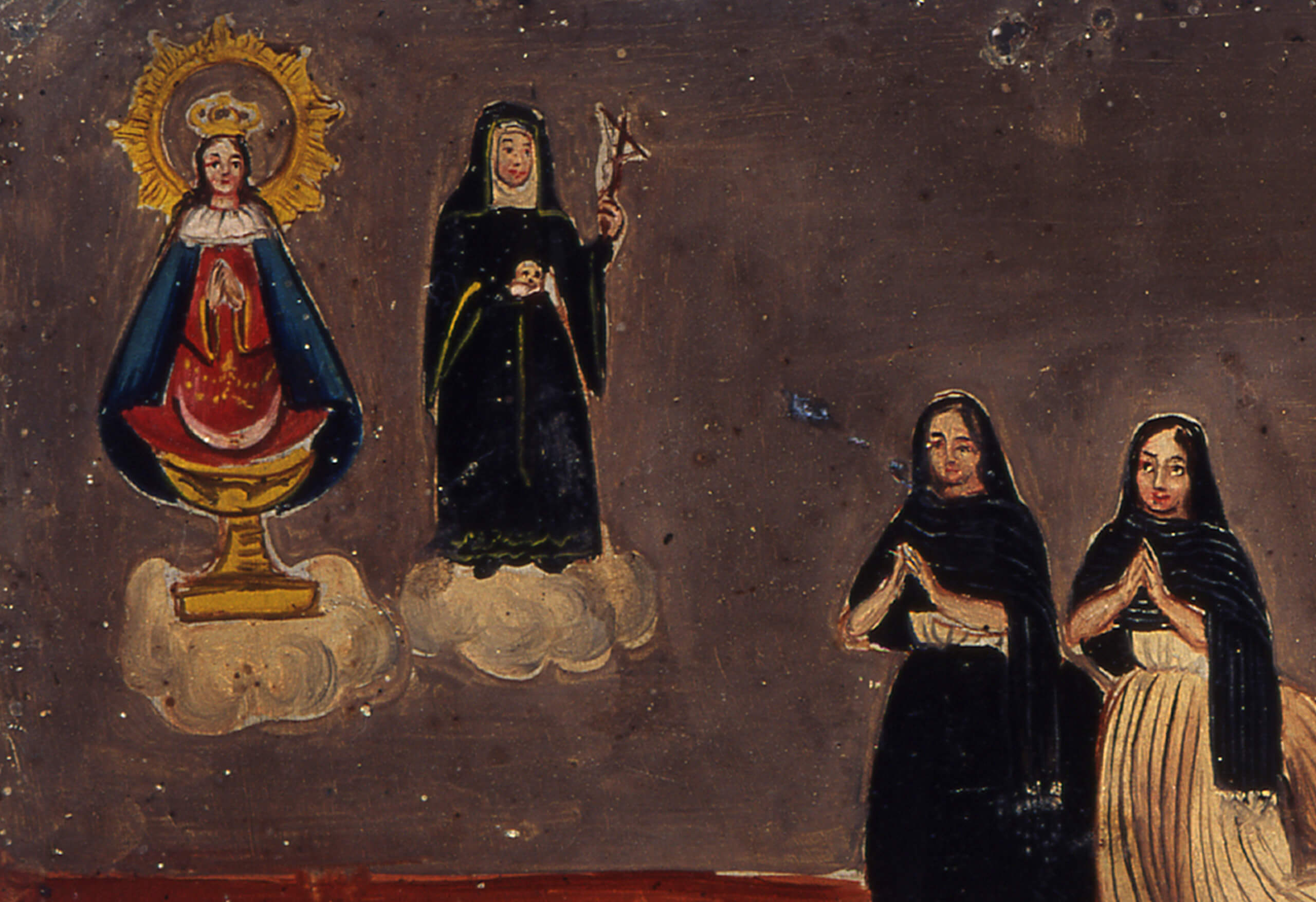 Retablo a la Virgen de San Juan de los Lagos, Santa Rita de Casia | Salas de Arte Virreinal y Siglo XIX | Museo Amparo, Puebla